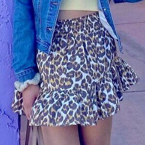 Aerie Cheetah Flowy Skirt